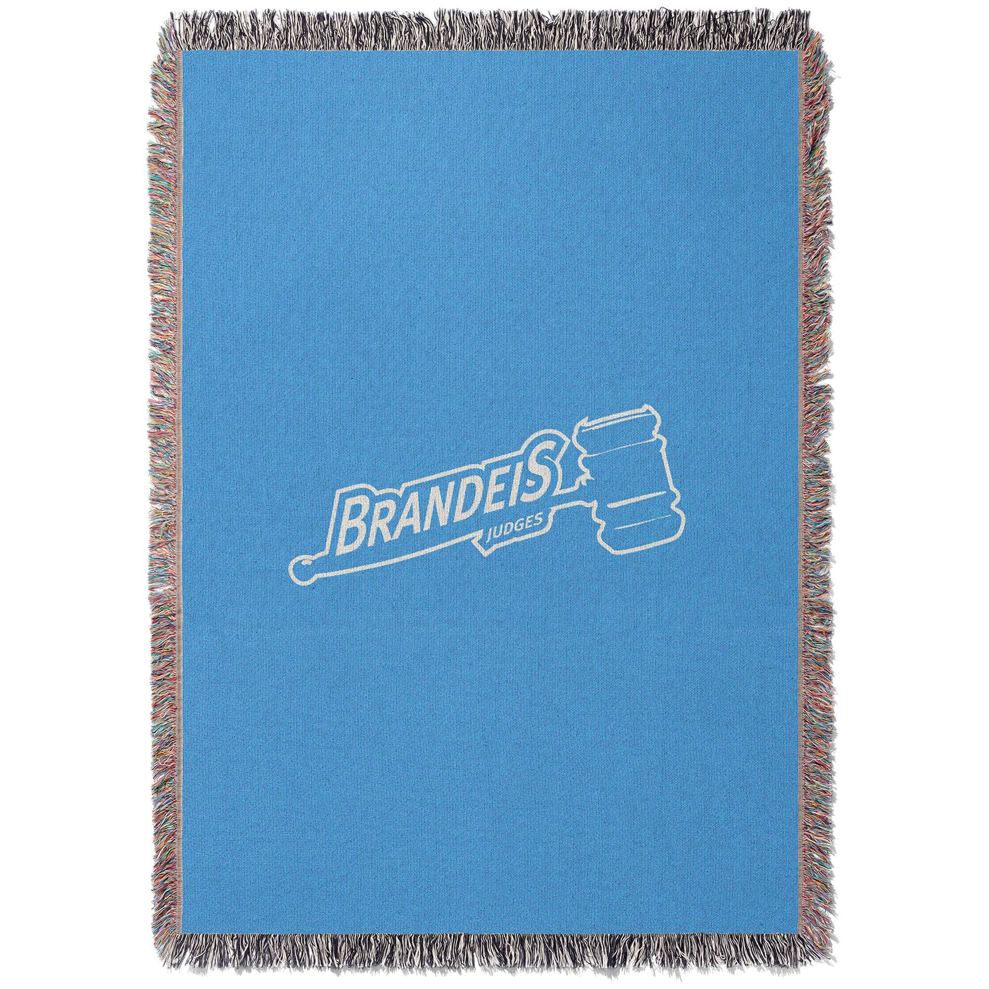 Chad & Jake - Brandeis University Judges Woven Blanket - Blue