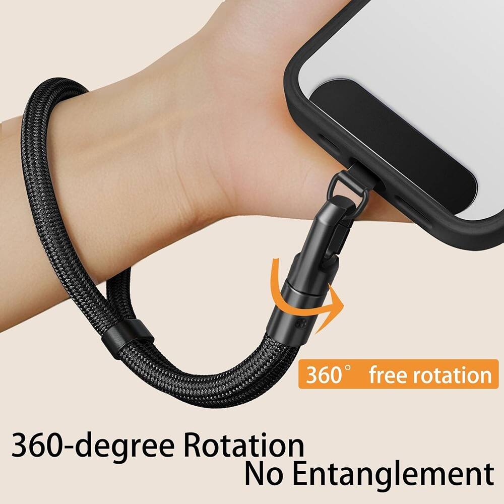 360-degree Rotation  
No Entanglement  

360° free rotation
