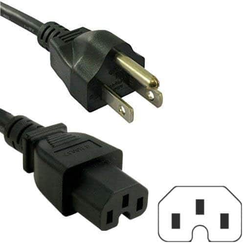 HQRP - 10ft AC Power Cord for Cisco 72-0770-01 37-1132-01 CAB-9K12A-NA 3900 7500 Switch WS-CAC-1000W 6000 6500, WS-5008B - Black