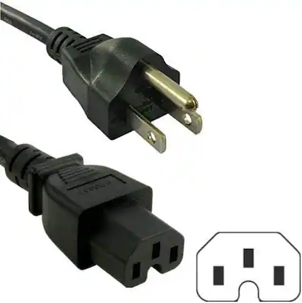 Front. HQRP - HQRP 10ft AC Power Cord for Cisco 72-0770-01 37-1132-01 CAB-9K12A-NA 3900 7500 Switch WS-CAC-1000W 6000 6500, WS-5008B - black.