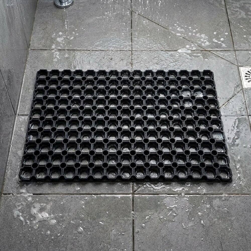 Alt View 4. Floortex - Doortex® Octomat All Seasons Black Outdoor Entrance Mat - 40" x 60" - Black.