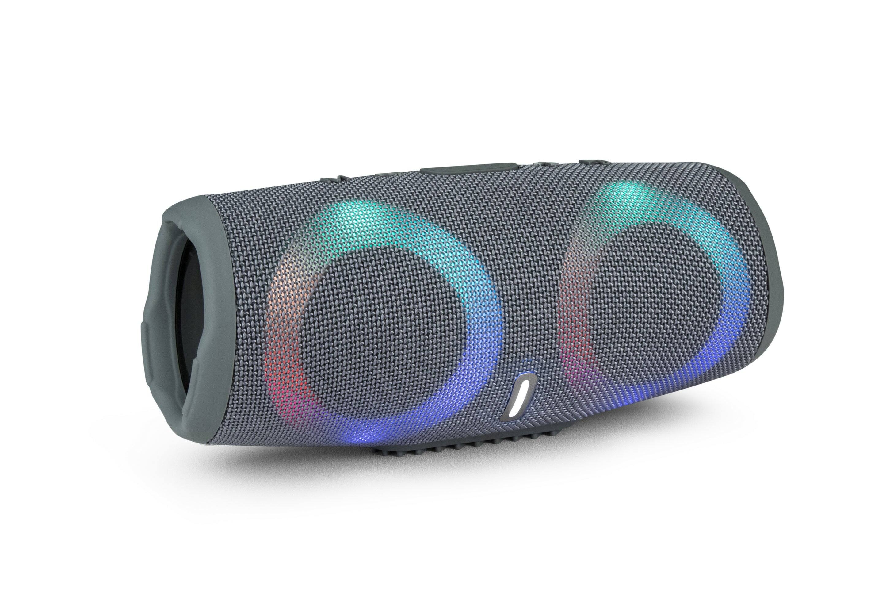 Angle. TopTech - KL-5 Party Speaker with Dual 3" Woofers, Karaoke Mic, and Disco Lights - Black.