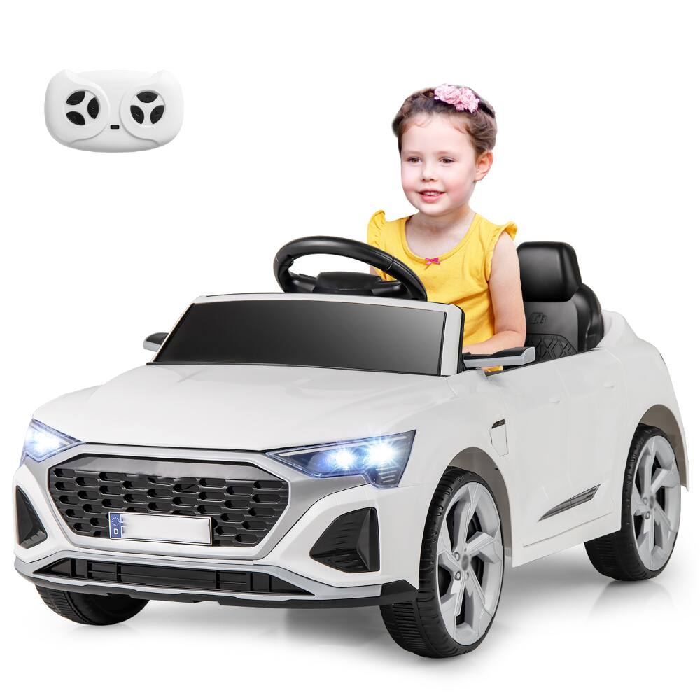 Back. SlickBlue - Electric 12V Ride-On Kids SUV with RC and 3 Adjustable Speeds - White.