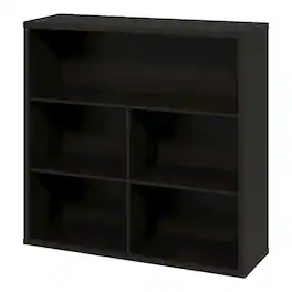 FurniFact - Wooden bookcase with sleek design, sturdy construction, ideal for home or office - Dark Oak