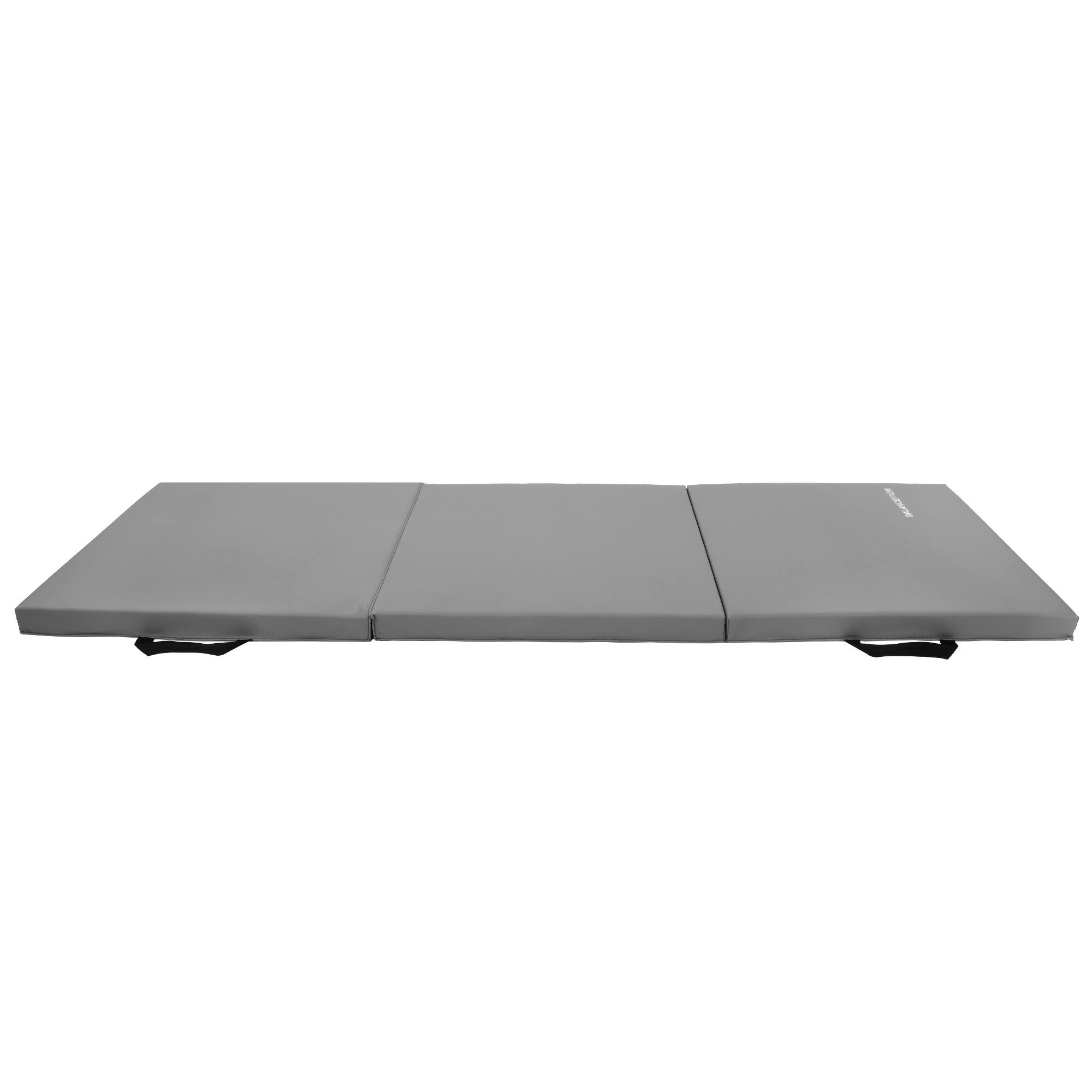 Alt View 5. BalanceFrom Fitness - BalanceFrom Fitness GoGym 6x2ft Folding 3 Panel Exercise Mat with Handles, Gray - Gray.