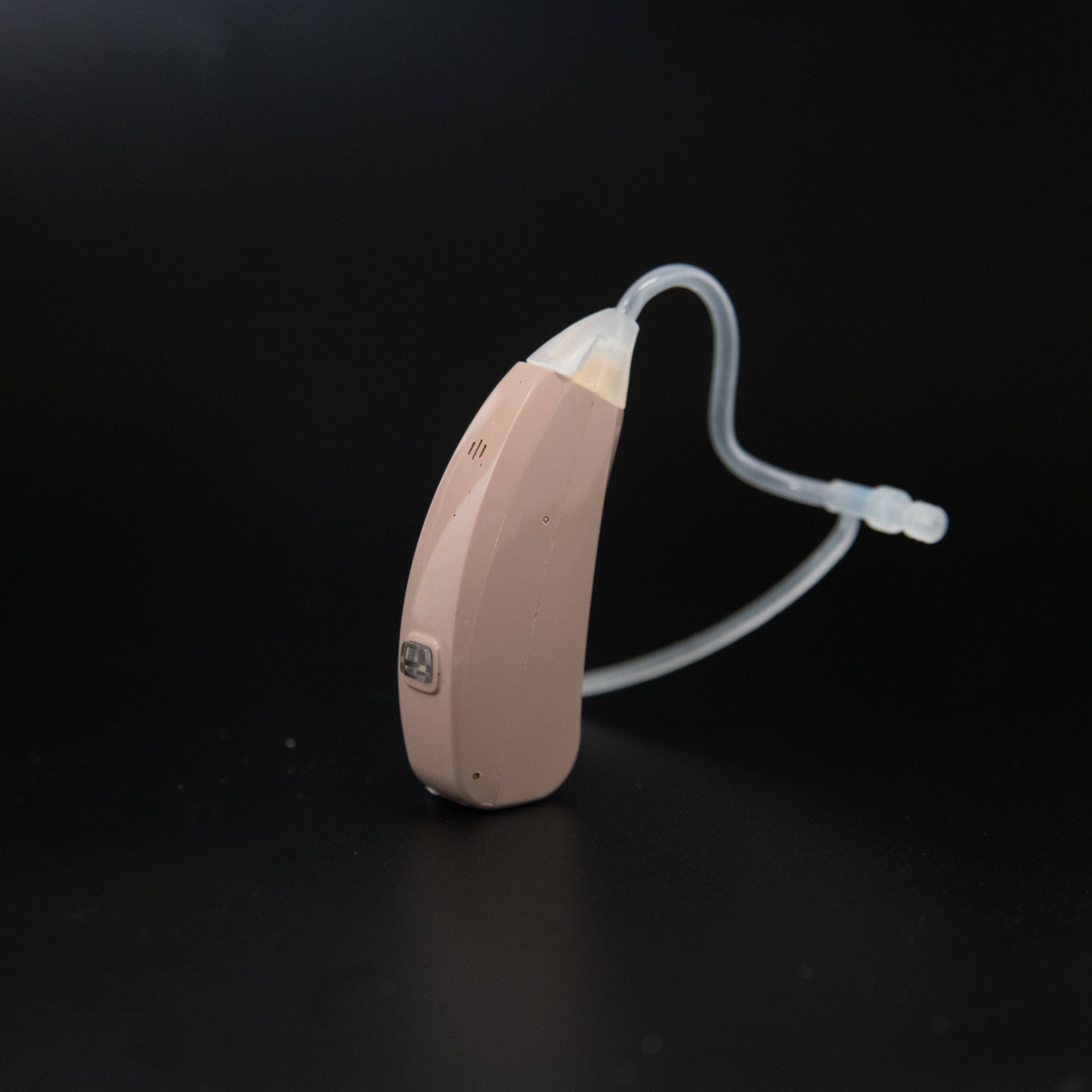 Alt View 11. Hearing Assist - ReCharge! Plus HA-802 Behind the Ear App Enabled Hearing Aids (Both Ears) - Beige.