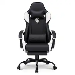 CloudRest Pro - Computer Chairs with Linkage Armrest Ergonomic Gaming Chair High Back Game Chair - White