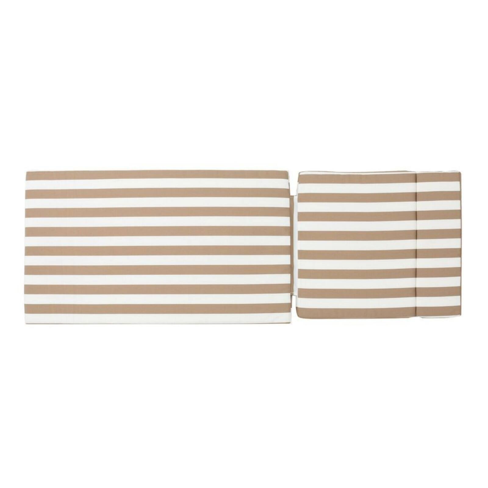 Alt View 3. Ecooso - 1PCS Outdoor Chaise Lounge Cushion，Water-Resistant，100% Polyester Fabric, No Assembly Required(Without Chaise Lounge) - Brown+White.