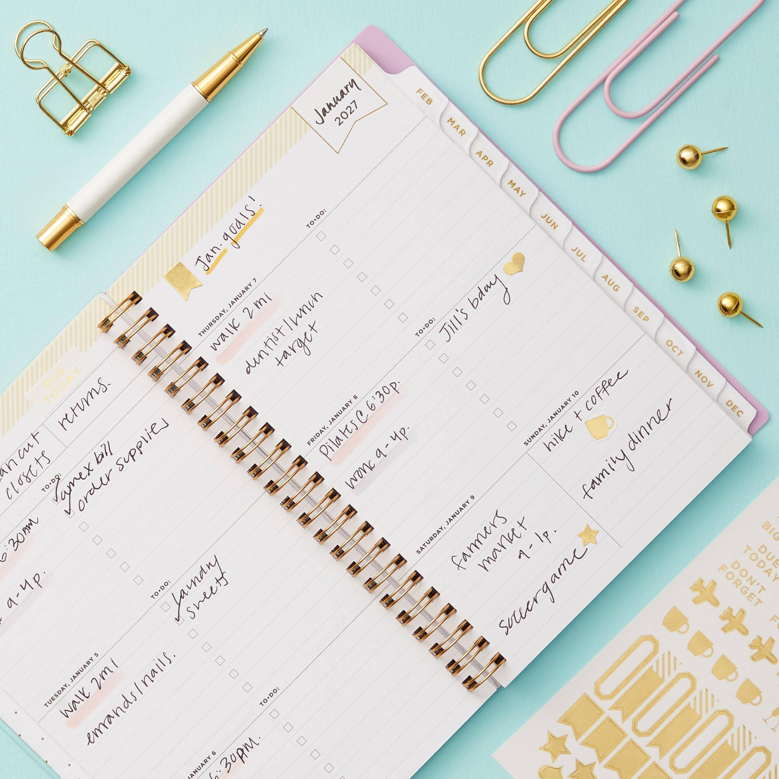 TO-DO: January 2027  
FEB 94  
MAR APR MAY  
JUN  
JUL  
AUG 2 mi yours  
SEP THURSDAY, 112 IK target  
TO-DO: Jill's bday  
OCT DUE doE: 10 coffee  
NOV ant retions. supplies  
FRIDAY, JANUARY 9 up.  
SUNDAY, hike JANUARY + dinner  
DEC un bill 28012 :QQ.OT amex family 300m  
JANUARY BIO  
SATURDAY, farmers  
D TODAY dh-b  
TO-DO: sweets nuo  
DON'T 5 soccerg  
JANUARY 1 wh  
TUESDAY,  
TO-DO: spueuz $ 30pm.  
NOMOMO ANUARY