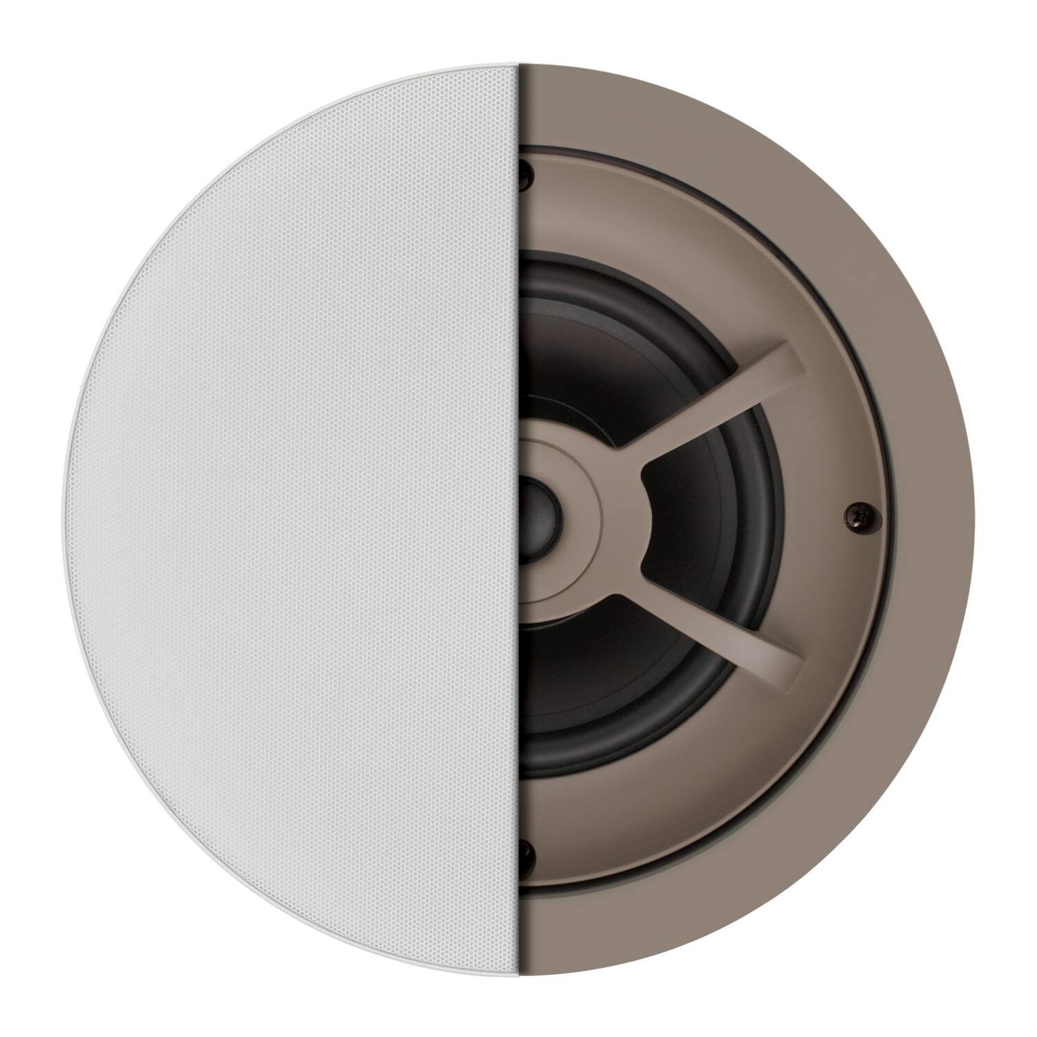 Angle. Proficient Audio - Proficient Audio Pas11606 / C606 Protege C606 75-watt 6-1/2-in. 2-way Poly In-ceiling Speaker Set - white.