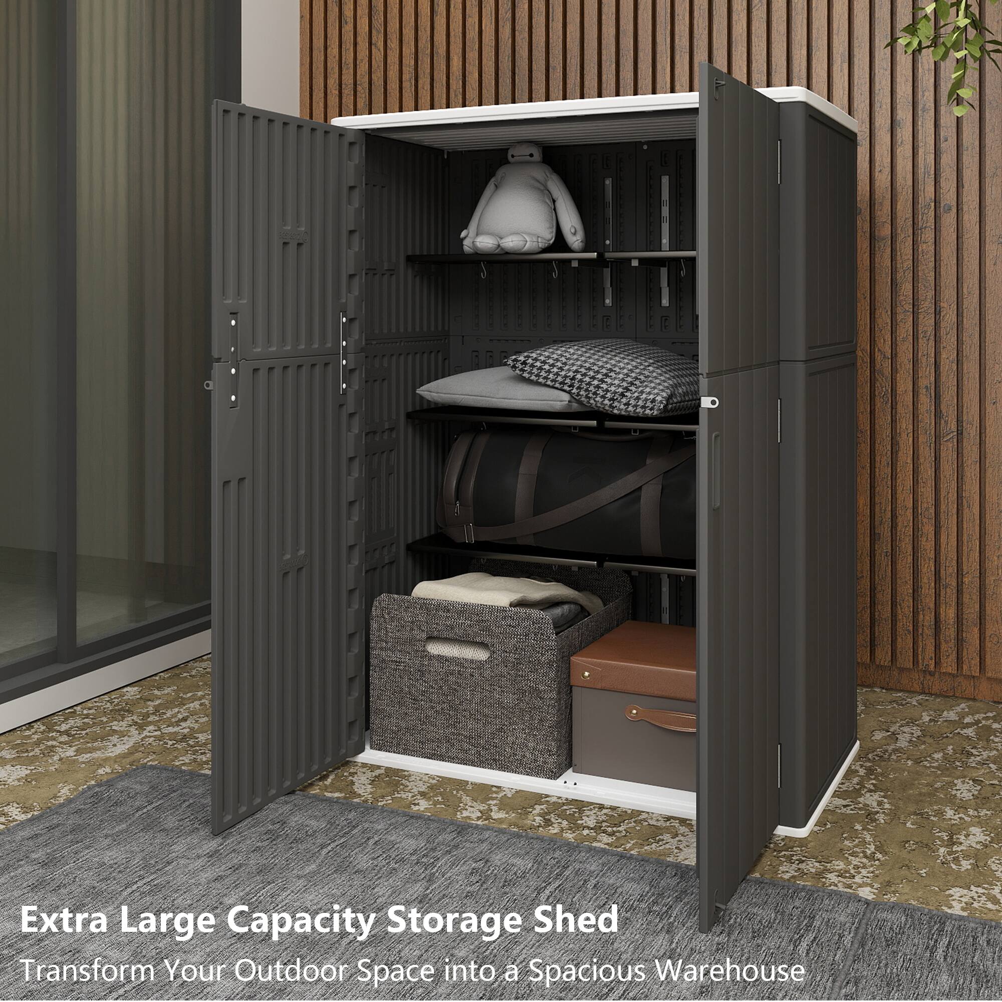 Extra Large Capacity Storage Shed  
Transform Your Outdoor Space into a Spacious Warehouse