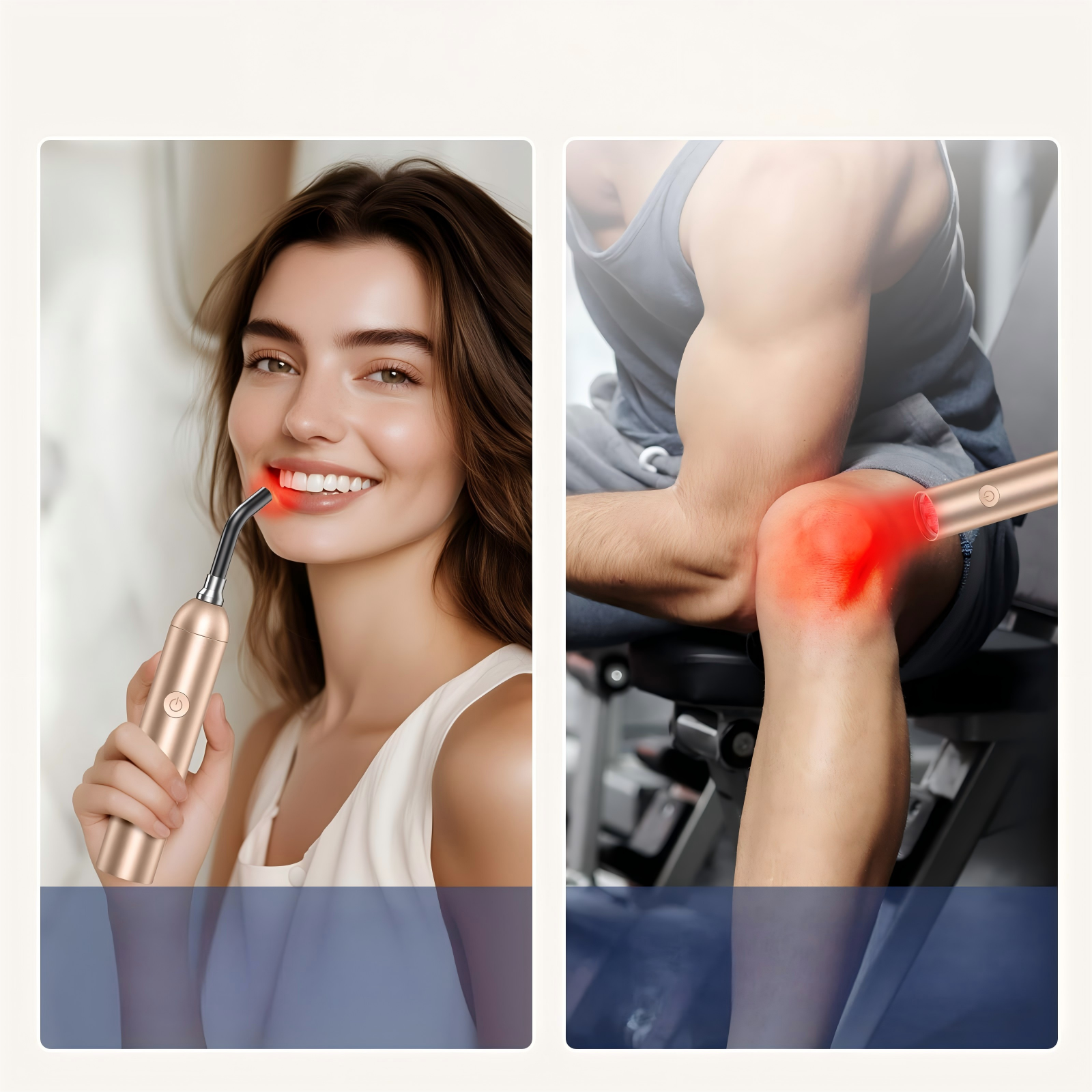 Alt View 7. Morfone - Portable red light therapy device for treating cold sores, rhinitis, oral ulcers and muscle pain. - Black.