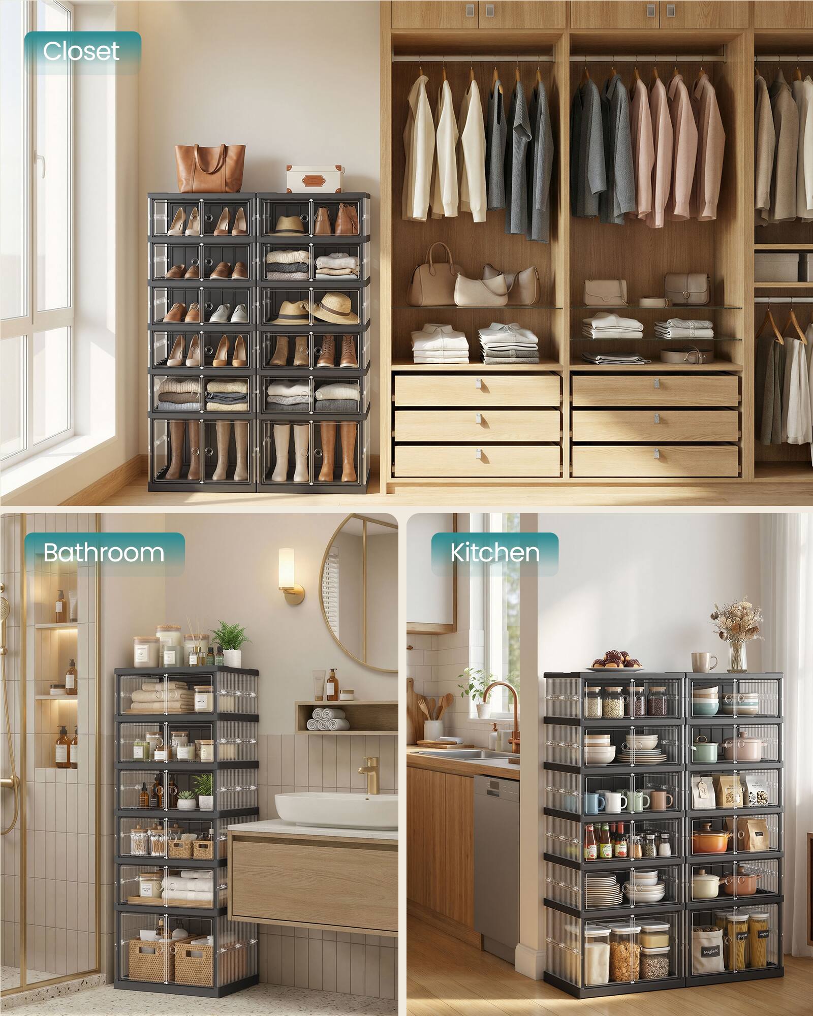 Closet  
Bathroom  
Kitchen