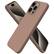 Front. Ornarto - ORNARTO Compatible with iPhone 15 Pro Max Case 6.7", Slim Liquid Silicone Full Covered Protective Cover-Light Brown - Light Brown.