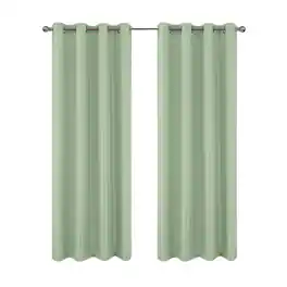RT Designers Collection - 100% Polyester 140 GSM Sedona Jacquard Grommet Curtain Panel 54" x 90" - Sage