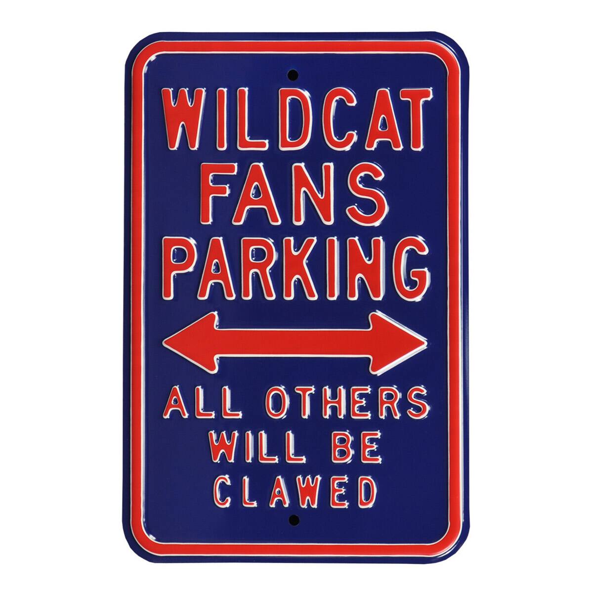 Blue Arizona Wildcats 12" x 18" College Parking Sign