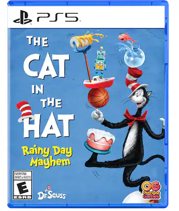 PS5 THE CAT IN THE HAT Rainy Day Mayhem EVERYONE ENFANTS et ADULTES E ESRB Dr. Seuss OG Outright Games - E (Everyone)
