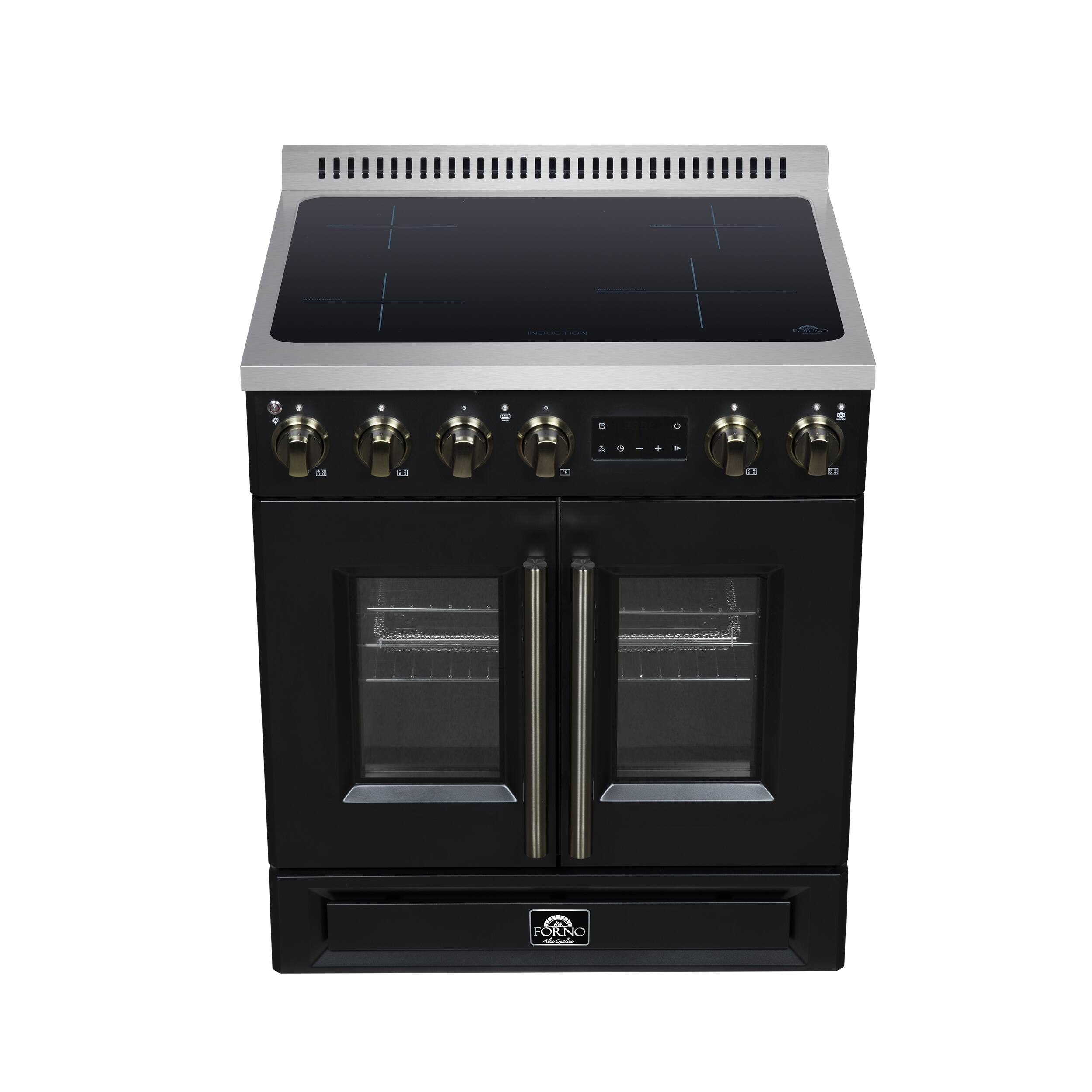 Forno Appliances Torino 30 in. Freestanding French Door Induction Range ...