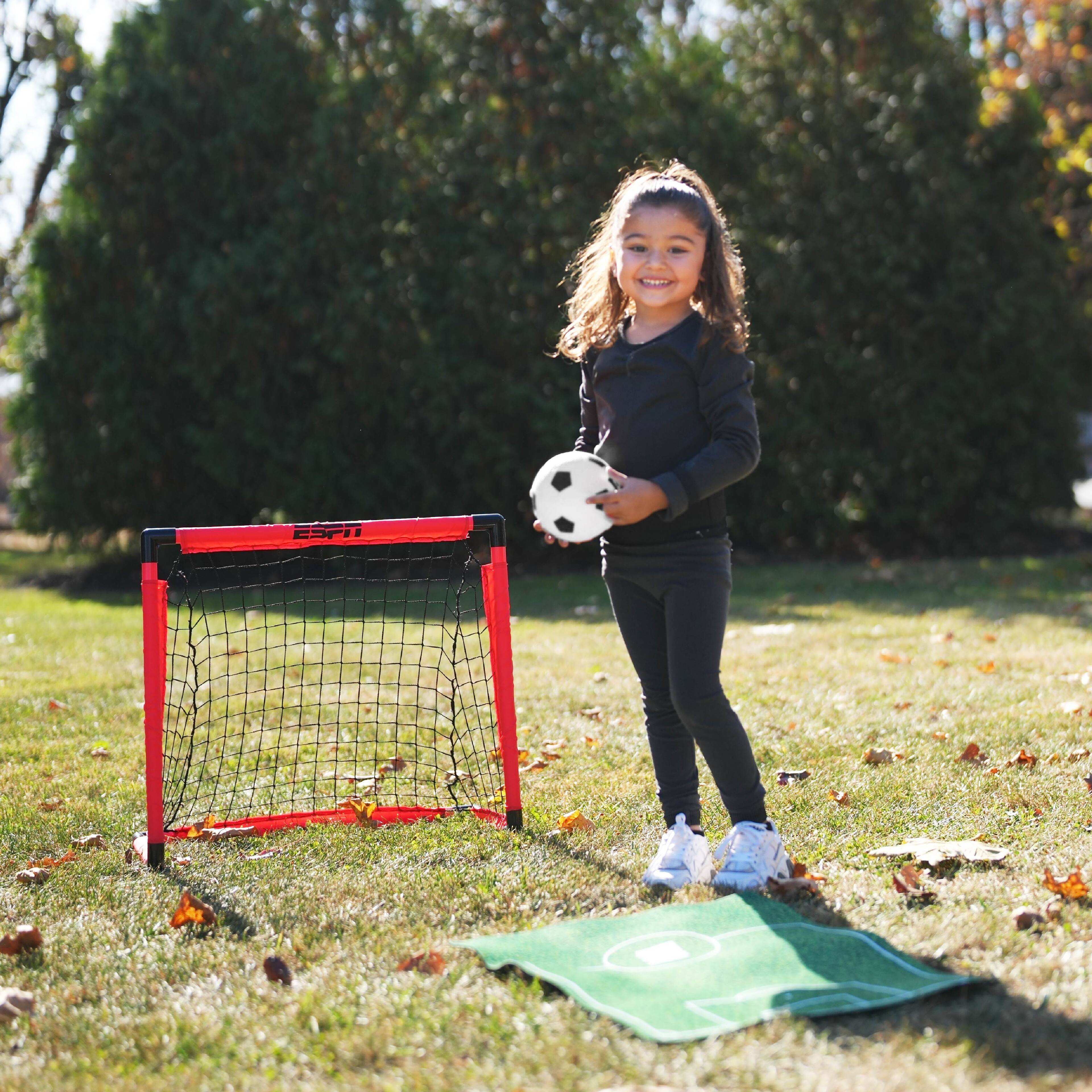 Alt View 2. ESPN - ESPN Soccer Goal and Hockey Goal Combo Set for Kids - Red.