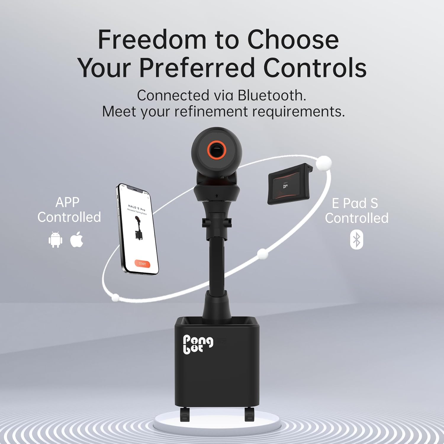 Freedom to Choose Your Preferred Controls  
Connected via Bluetooth.  
Meet your refinement requirements.  

APP Controlled  
E Pad S Controlled