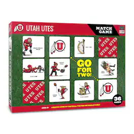 YouTheFan - Utah Utes Licensed Memory Match Game - Multicolor