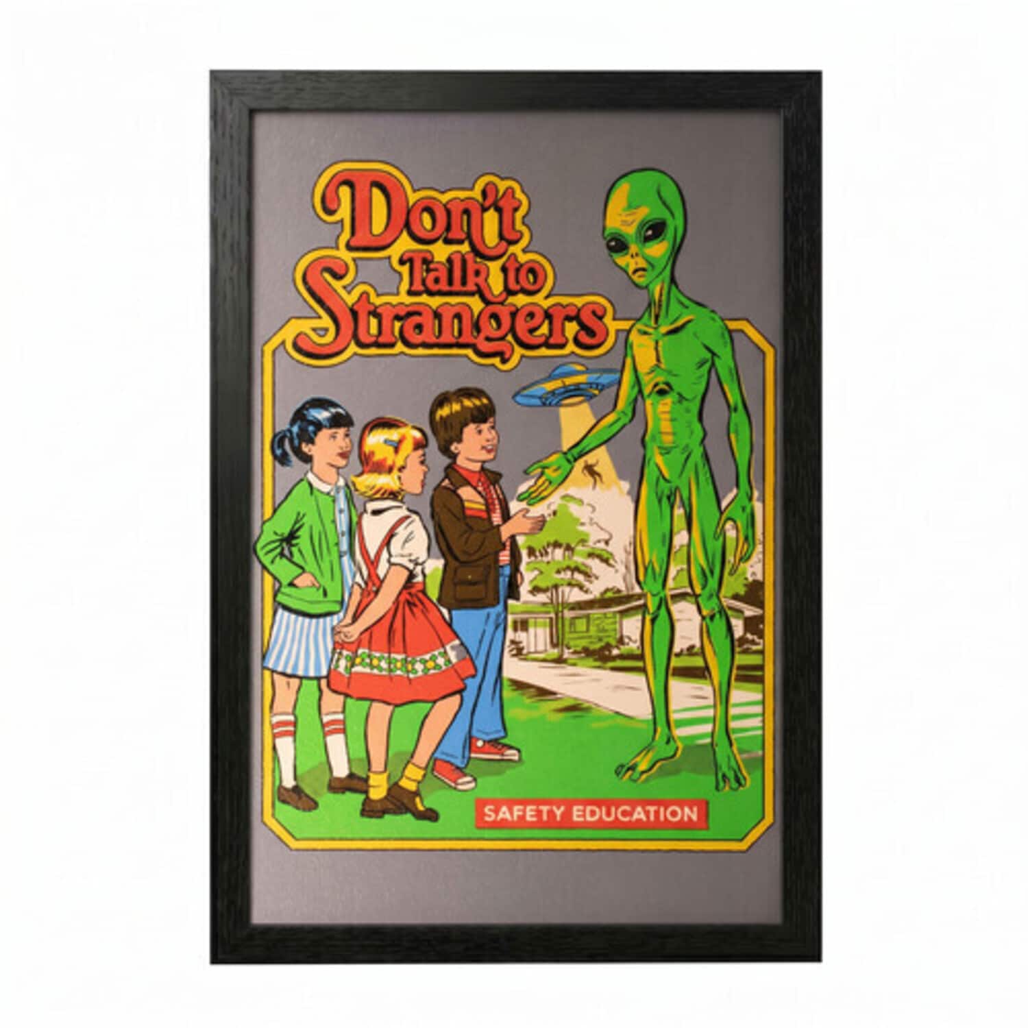 PopMarket - Steven Rhodes - Steven Rhodes - Don't Talk to Strangers - 11x17 Framed Gel Coat - Multicolor price history on PriceWatchPro