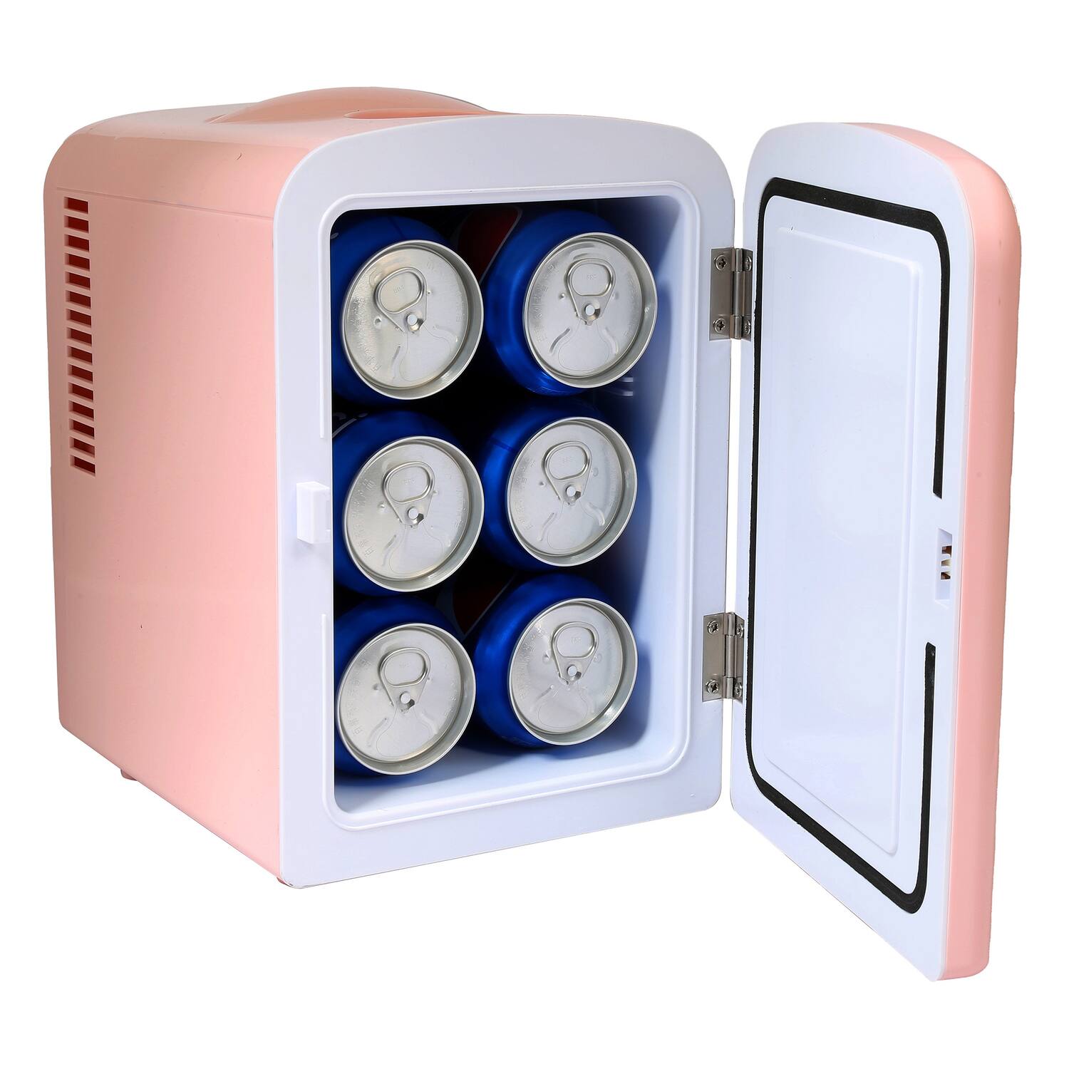 Alt View 8. Frigidaire - 6-Can Mini Fridge with Can Holder on Top - Pink.