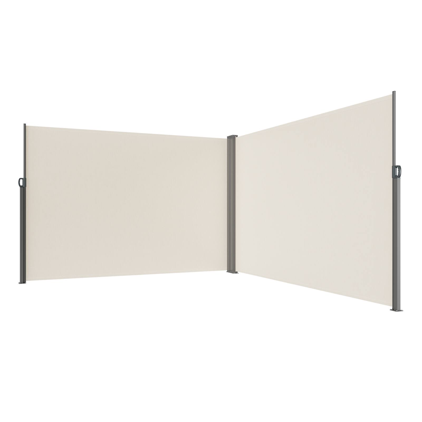 Alt View 5. VEVOR - Retractable Side Awning, 79''x 236'' Outdoor Privacy Screen, 180g Polyester Water-proof Retractable Patio Screen - Beige.