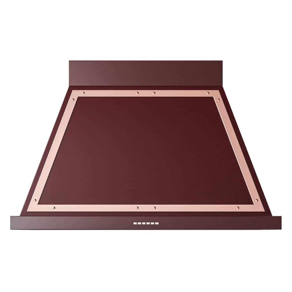ILVE - 40 inches - Externally Vented - Wall Range Hood - Burgundy