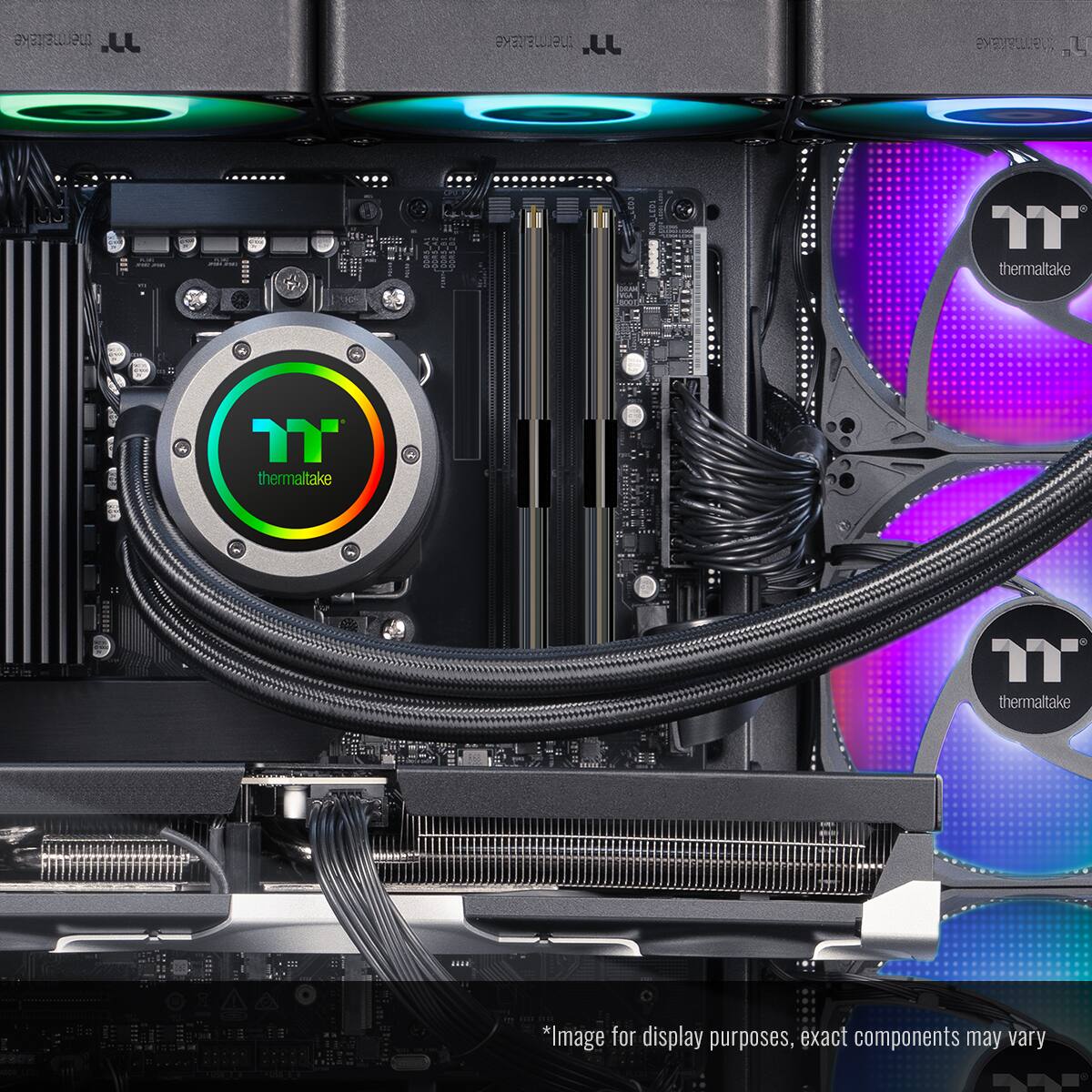 aycBLeC JJ. Ba JJ. RHEyBLe L .t 1431006  
thermaltake  
thermaltake  
thermaltake  
*Image for display purposes, exact components may vary