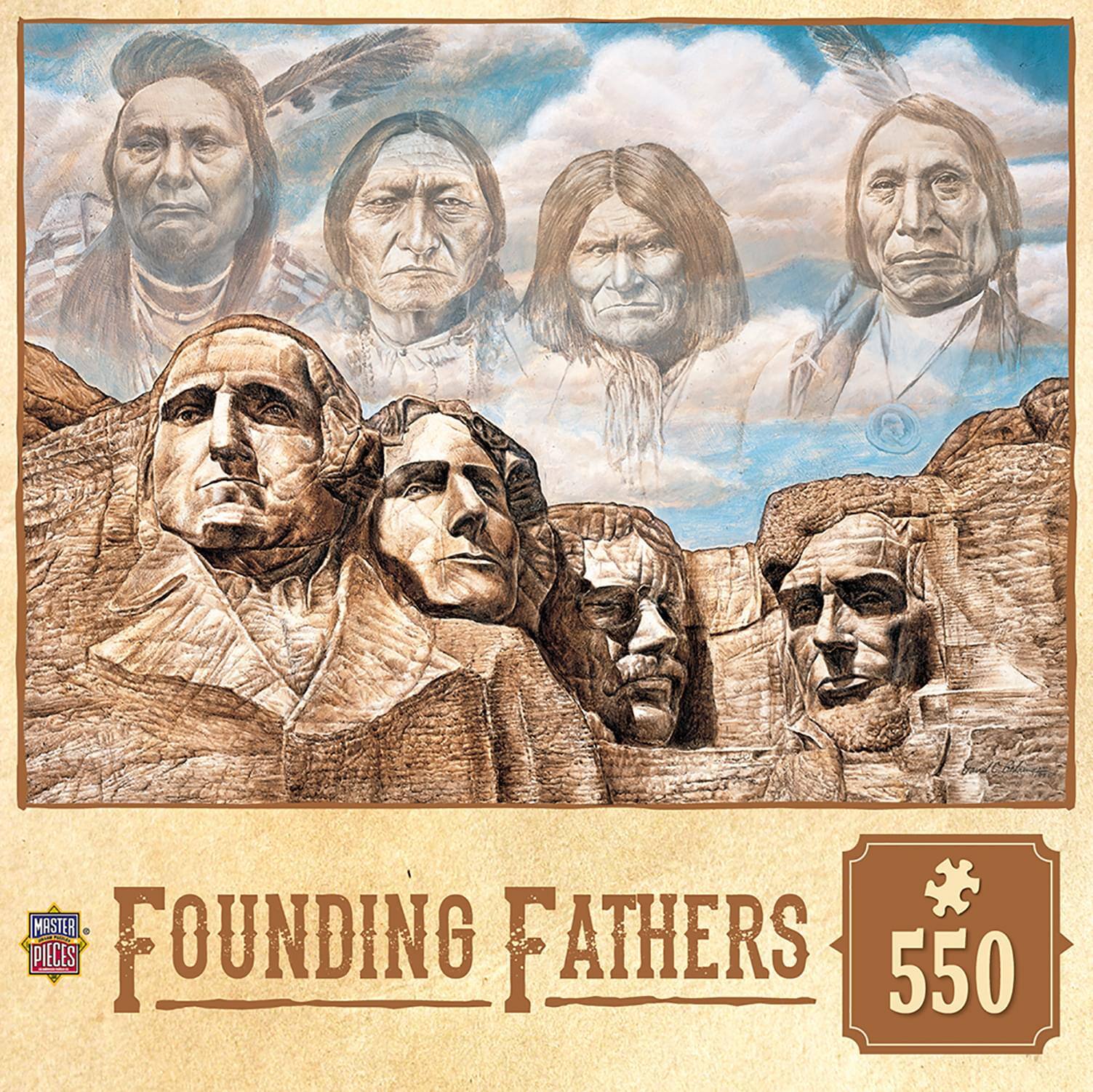 MasterPieces - Founding Fathers 550 Piece Jigsaw Puzzle - Multi-Color