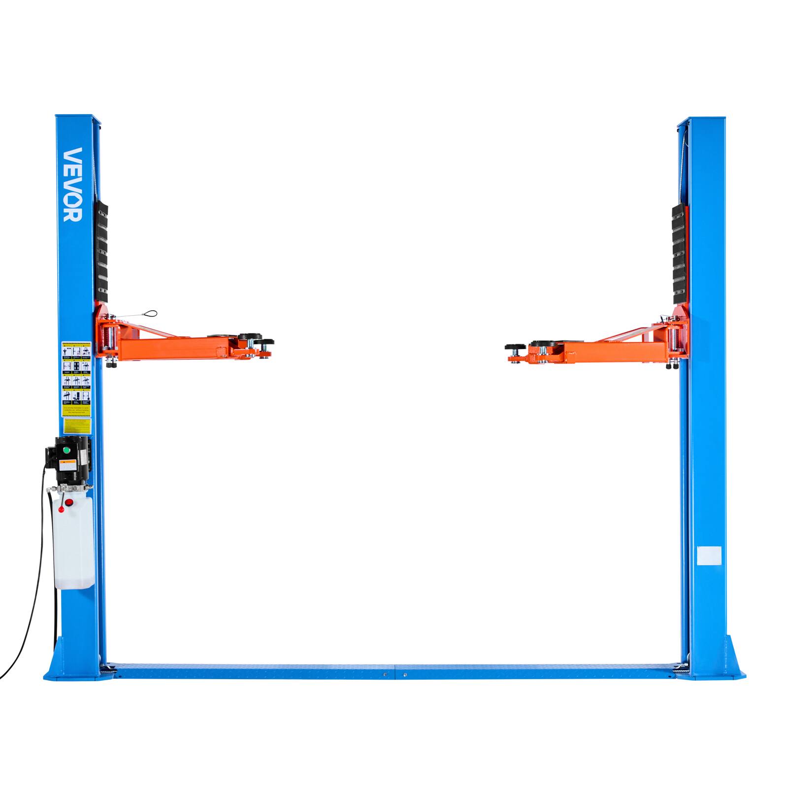 Alt View 5. VEVOR - 2 Post Lift, 9000 lbs Capacity, 220V 2.95 HP Powerful Motor, Two Post Car Lift Auto Hoist for Sedan SUV Pickup - Blue.