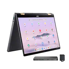 Acer - Chromebook Plus Spin 714 Laptop with Google AI – 14" WUXGA Touch - Intel Core Ultra 5 115U – 8GB LPDDR5 – 256GB SSD - Steel Gray