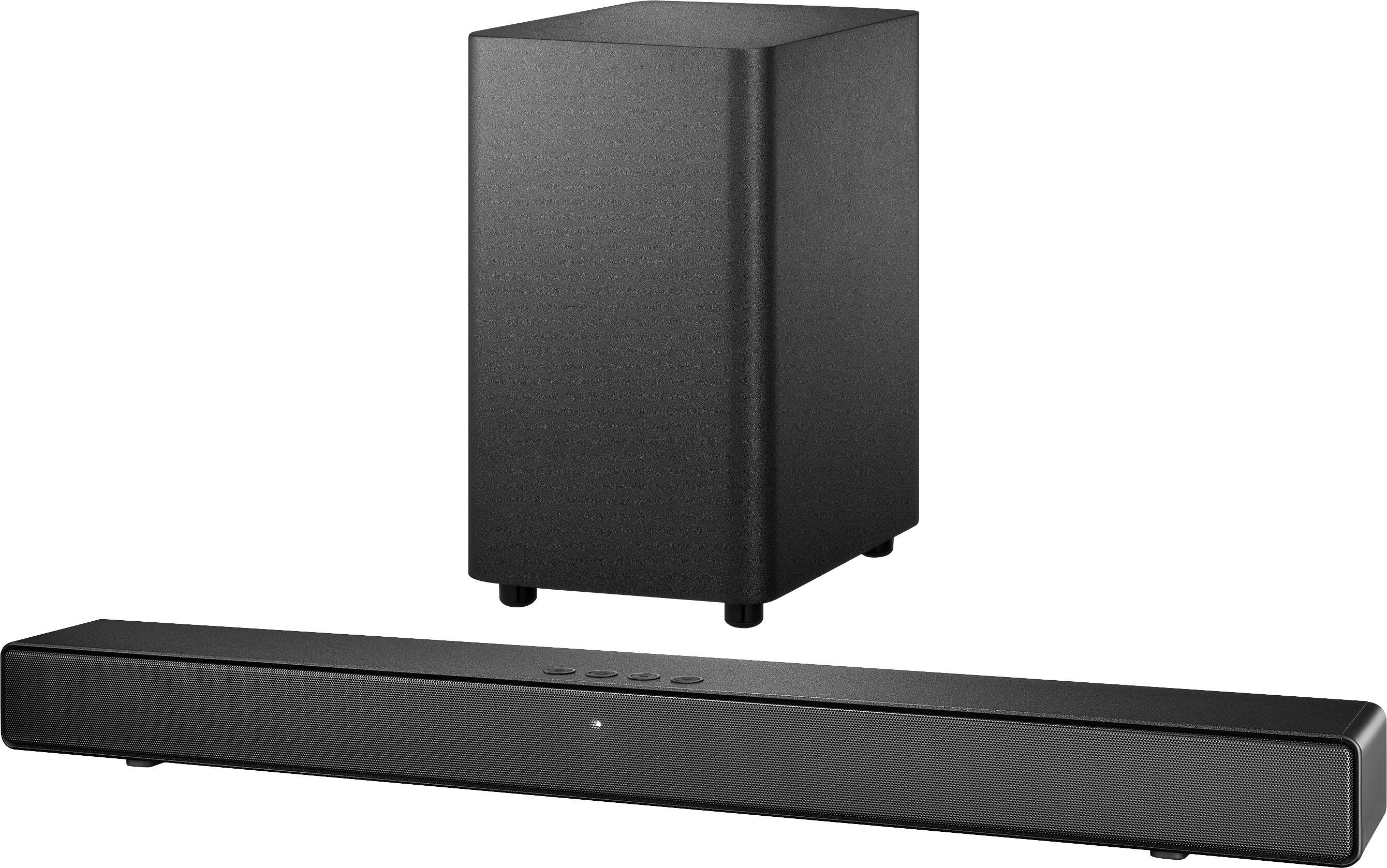 Alt View 14. Insignia™ - 2.1 Channel Soundbar with Wireless Subwoofer, DTS Virtual:X, Bluetooth, and Dialogue Enhancement - Black.
