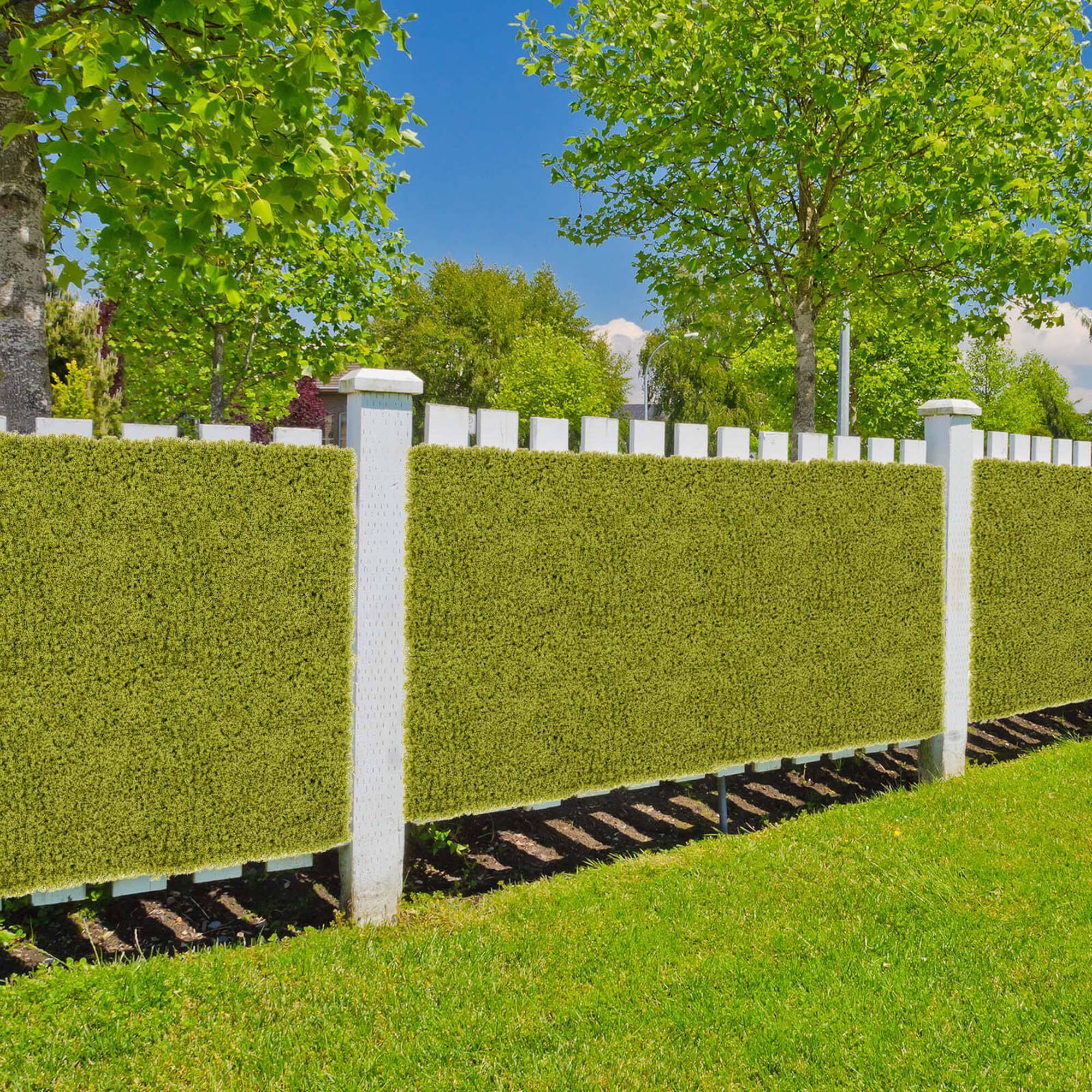 Alt View 5. Costway - Costway 12 PCS Faux Green Moss Panels withInsertable Branches Stable X-shaped structure - Light Green.