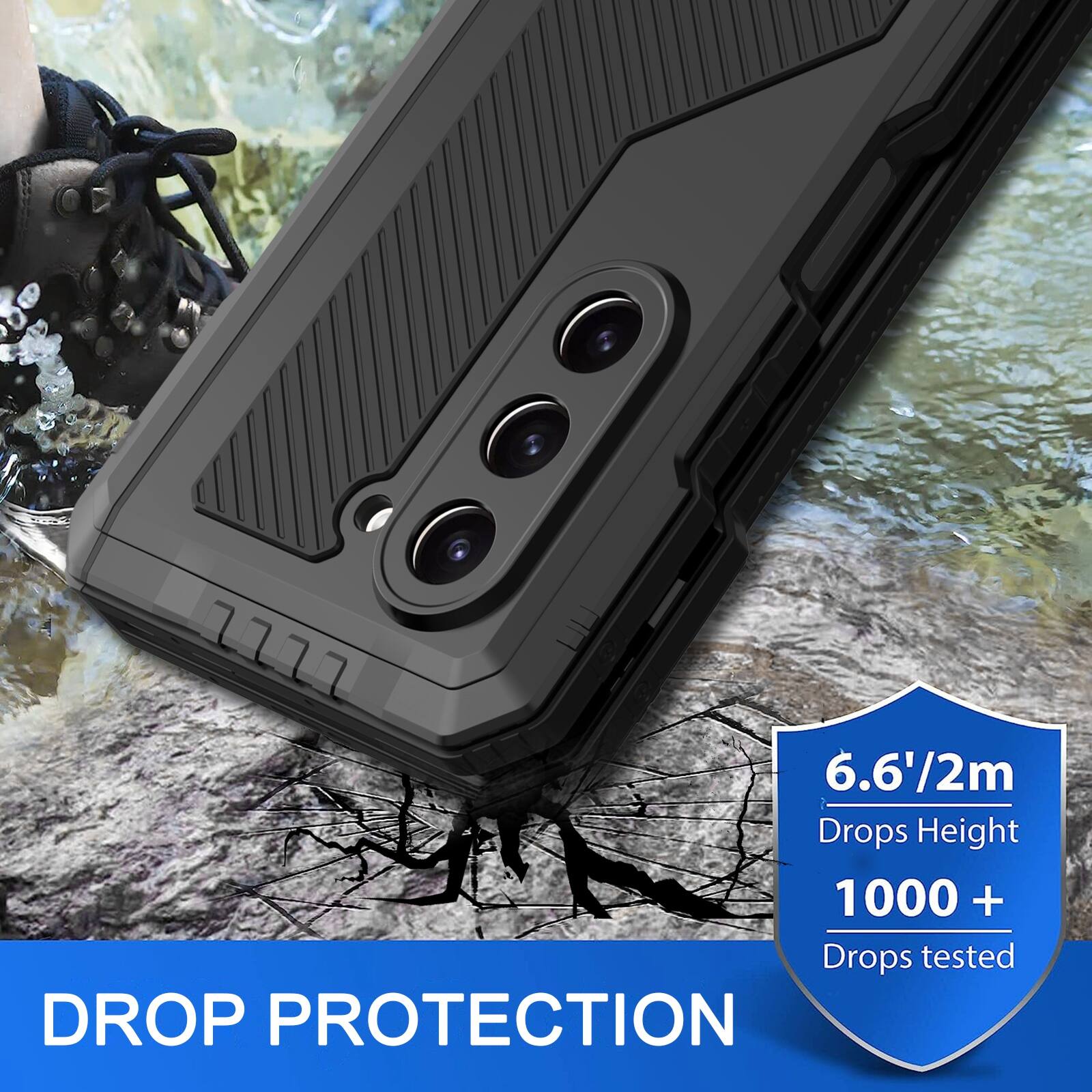 6.6'/2m Drops Height  
1000 + Drops tested  
DROP PROTECTION