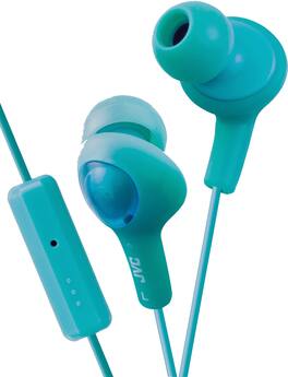 PopMarket - JVC HAFR6G-KX GUMY Plus Earbuds With Microphone & In-line Remote (Green) - HEADPHONES - Multicolor
