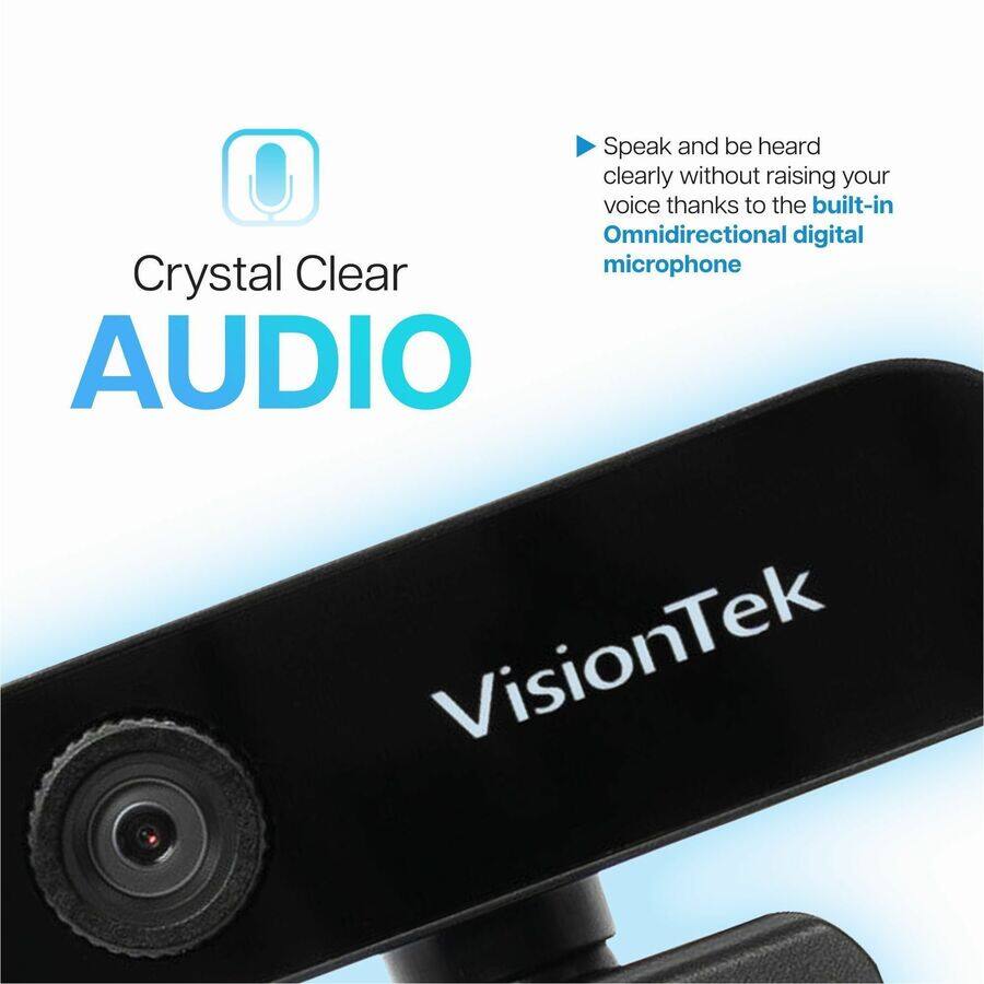 Crystal Clear AUDIO

Speak and be heard clearly without raising your voice thanks to the built-in Omnidirectional digital microphone

VisionTek