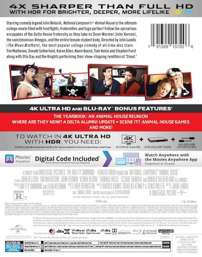 National Lampoon's Animal House (Limited Edition 4K Ultra HD National Lampoon's Animal House (Limited Edition 4K Ultra HD
