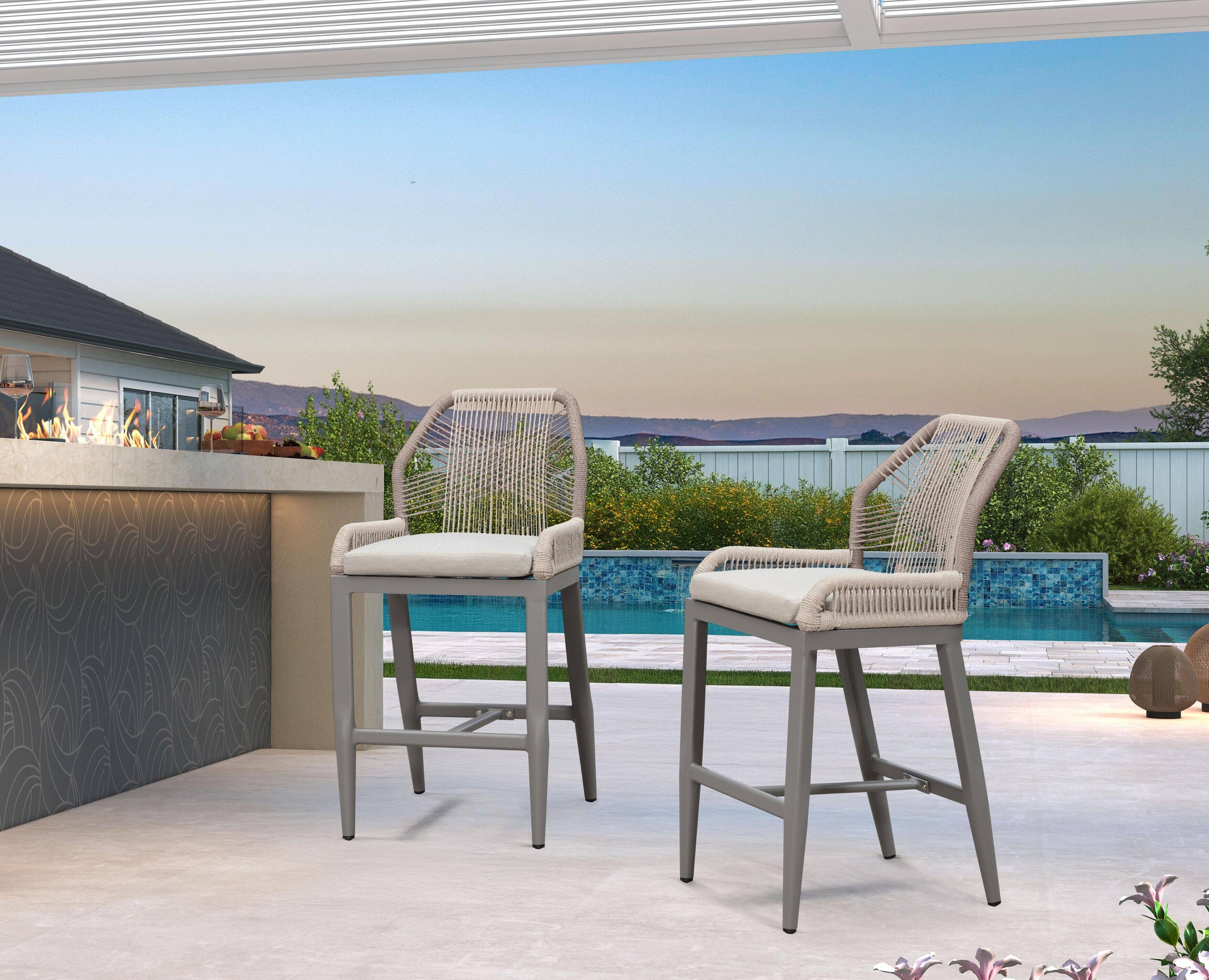 Light Grey-Counter Stool