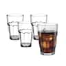 Bormioli Rocco - Rock Bar Cooler Stackable Beverage Glasses, Set of 4, 16.25 oz - Clear