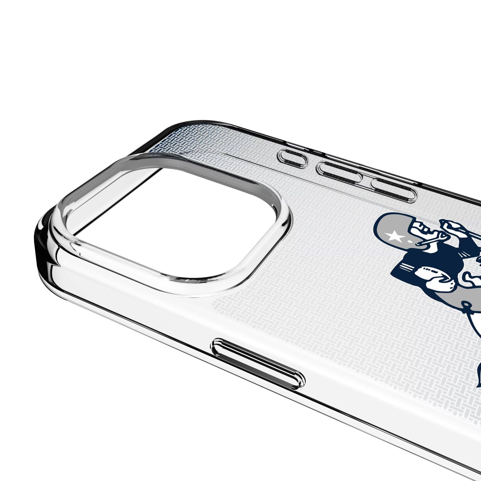 Alt View 2. Keyscaper - Dallas Cowboys Linen Logo iPhone Clear Case - 13 mini - Multicolor.
