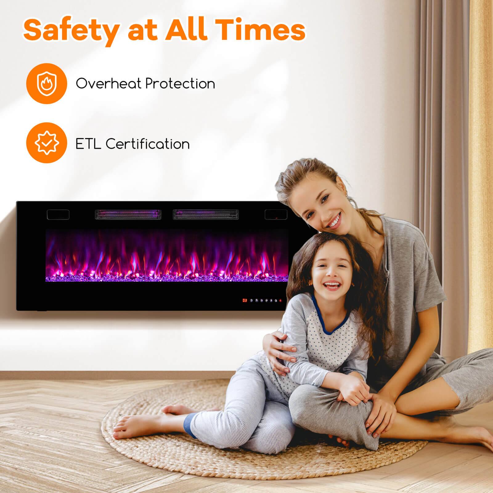 Safety at All Times  
- Overheat Protection  
- ETL Certification