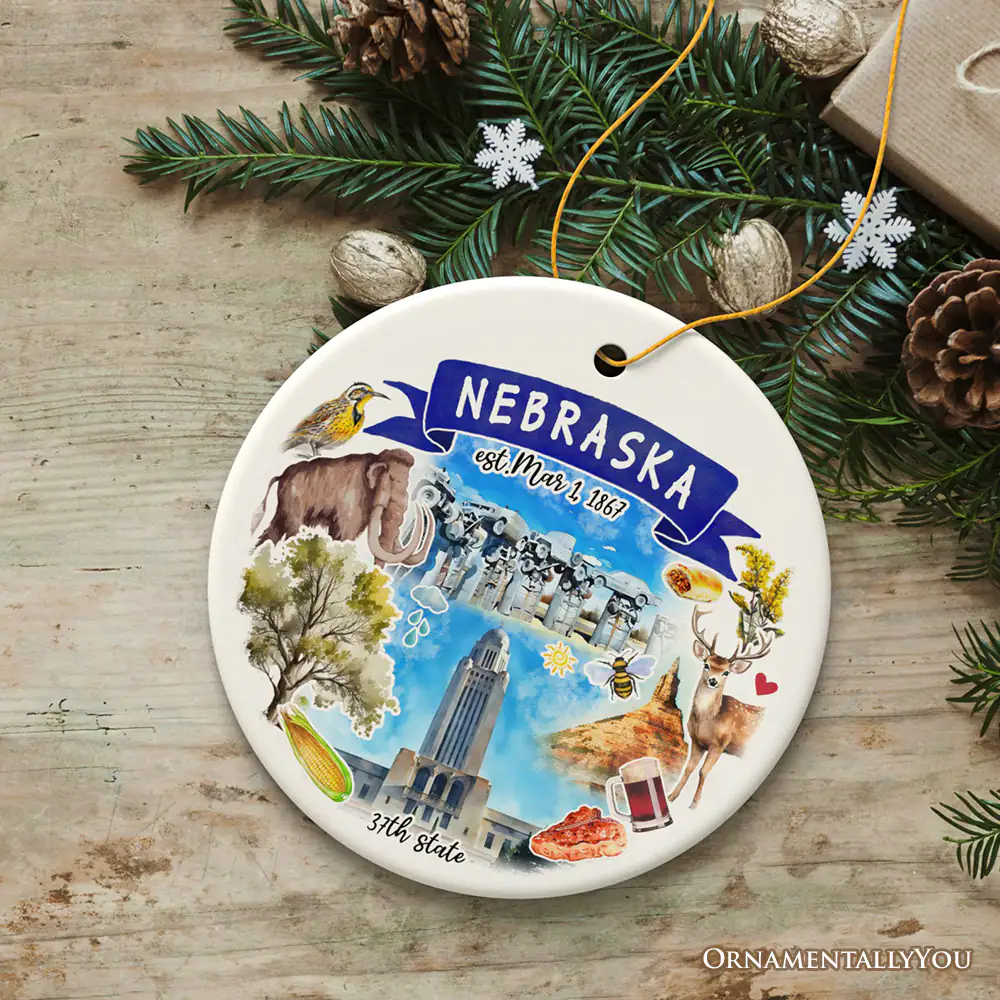 NEBRASKA  
est. Mar 1 1867  
37th state  

ORNAMENTALLY YOU
