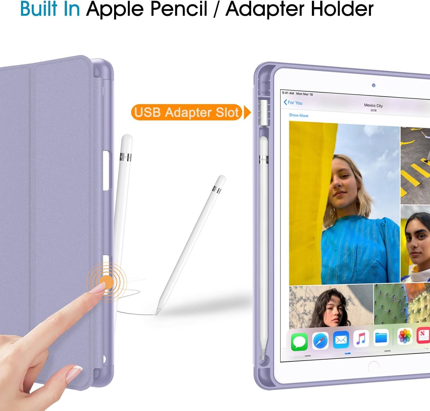 Built In Apple Pencil / Adapter Holder

USB Adapter Slot

9:41 AM Mon Mar 18

For You

Show More

Mexico City 2018