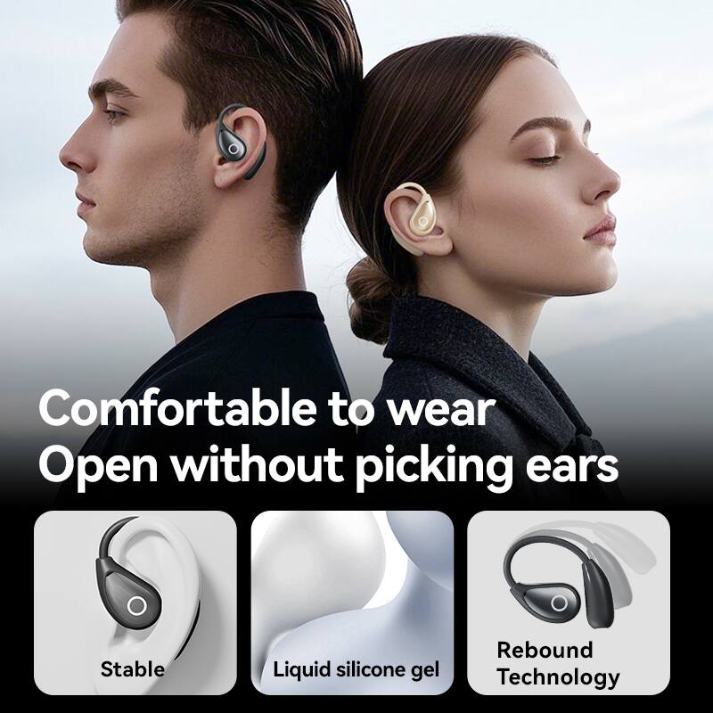 Comfortable to wear  
Open without picking ears  

Stable  
Liquid silicone gel  
Rebound Technology