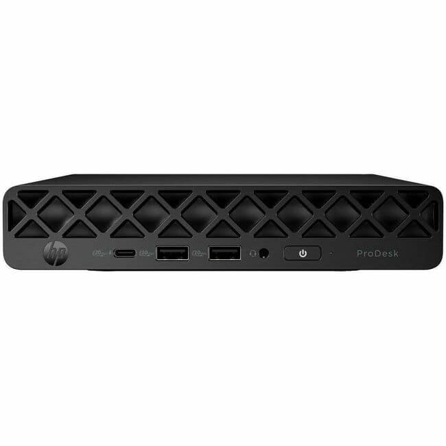 HP - ProDesk 4 G1i Desktop Computer - Intel Core Ultra 7 265T - vPro Technology - 32 GB - 512 GB SSD - Mini PC - Jack Blac - Jack Black
