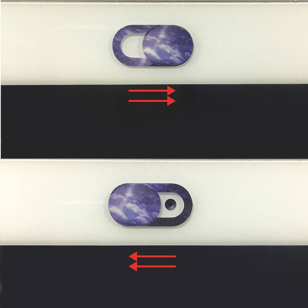 Back. RTMB - Ultra-Thin Webcam Cover Slides, Privacy Blocker – Flower 5-Pack.