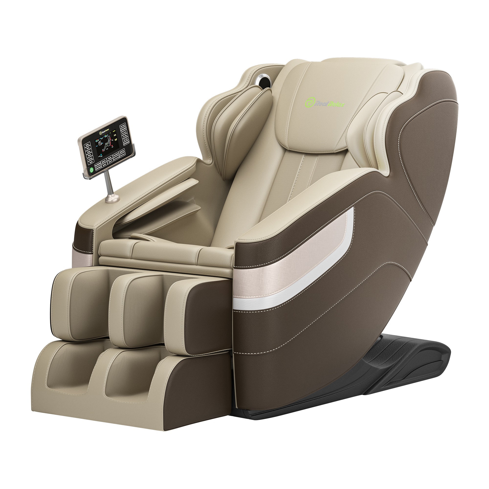 Front. Essen Blissed - Favor BS-04 Full Body Zero Gravity with Shiatsu Massage Chair - Brown.