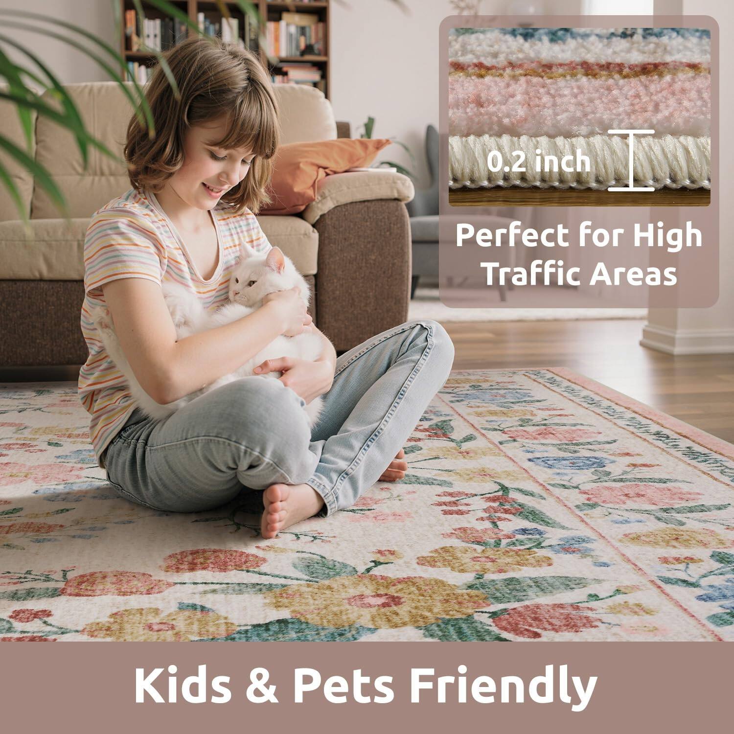 0.2 inch  
Perfect for High Traffic Areas  

Kids & Pets Friendly